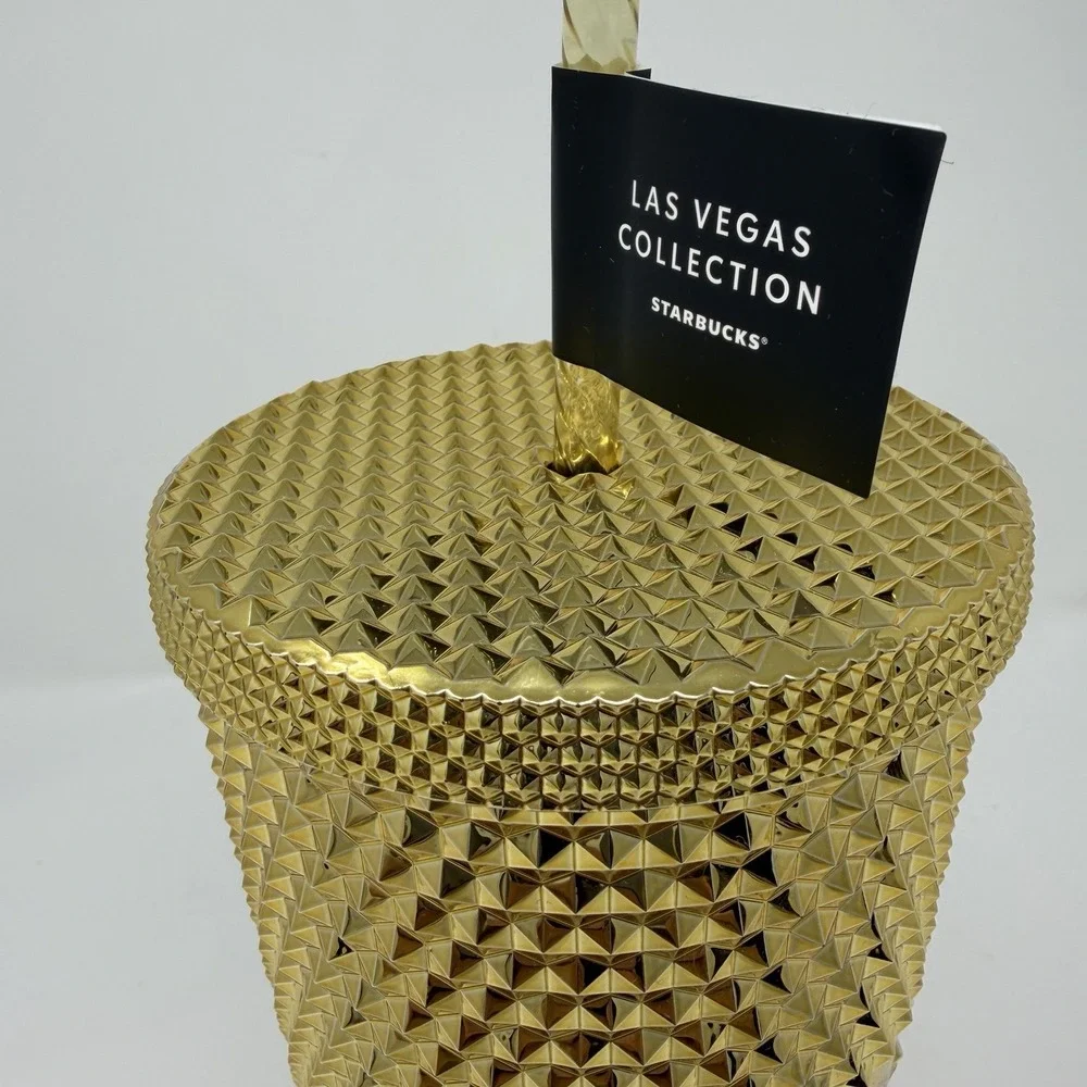 Starbucks Gold Studded Limited Edition Las Vegas Collection Venti 24oz Tumbler